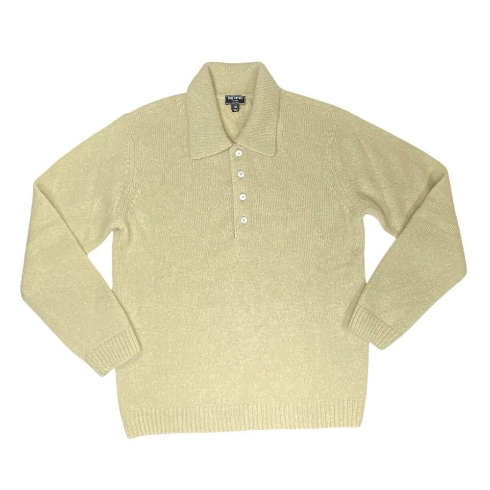 Todd Snyder Wool Mohair Polo Sweater Relaxed Italian Yarn Sage New Tag $398 XS